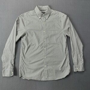 Vineyard Vines Shirt Mens Small Green Plaid On The Go Brrr Cooling Performance